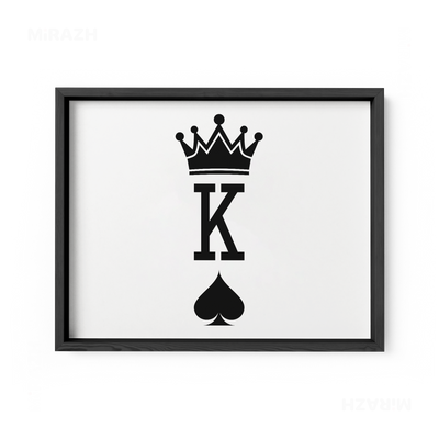 KingOfSpades Framed Poster 03 Black Wood