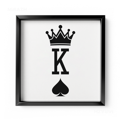 KingOfSpades Framed Poster 04 Black Aluminum