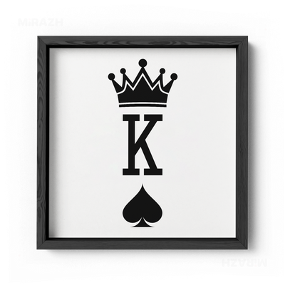 KingOfSpades Framed Poster 04 Black Wood