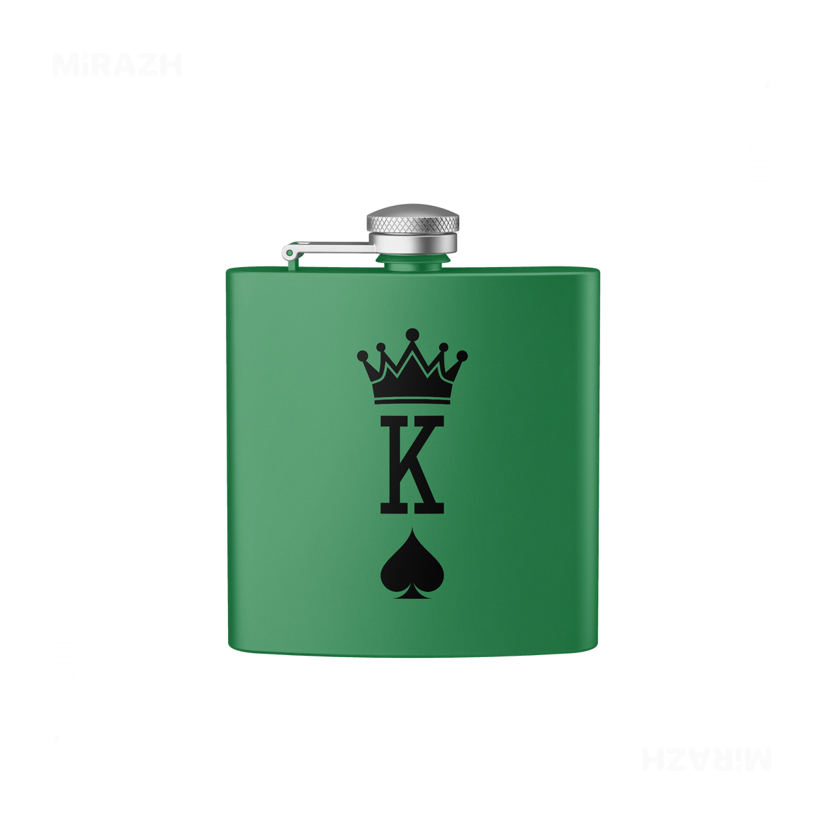 KingOfSpades Hip Flasks 01 Green