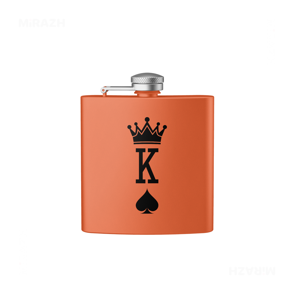 KingOfSpades Hip Flasks 01 Orange