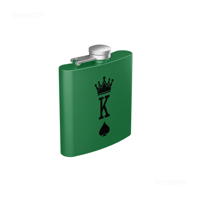 KingOfSpades Hip Flasks 03 Green