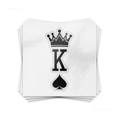KingOfSpades Kiss Cut Sticker 01 Clear