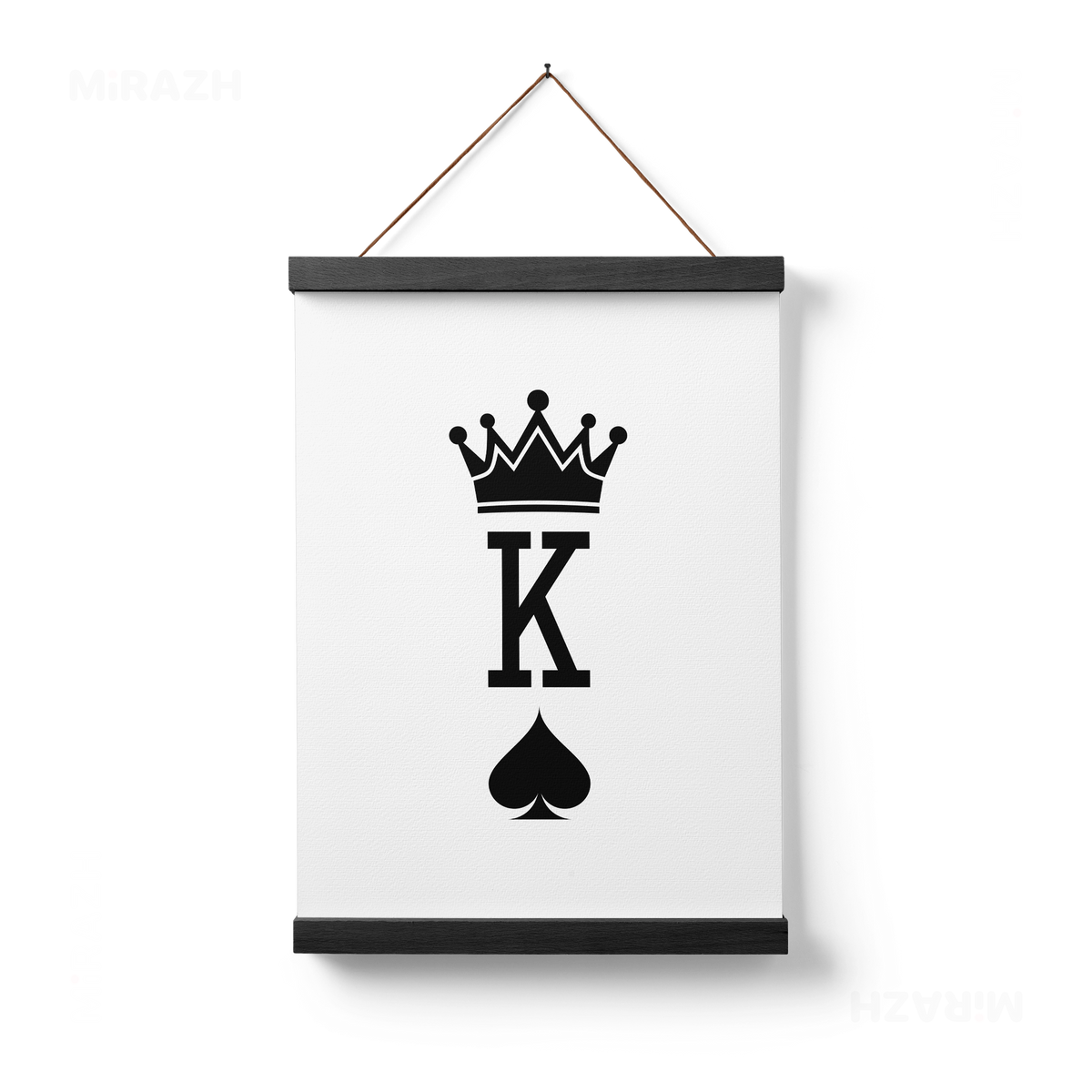 KingOfSpades Magnetic Hanger Poster 01 Black Wood