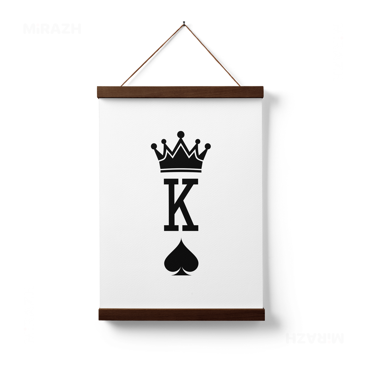 KingOfSpades Magnetic Hanger Poster 01 Dark Wood