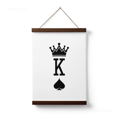 KingOfSpades Magnetic Hanger Poster 01 Dark Wood