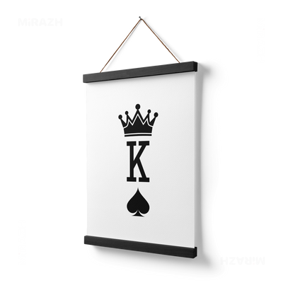 KingOfSpades Magnetic Hanger Poster 03 Black Wood