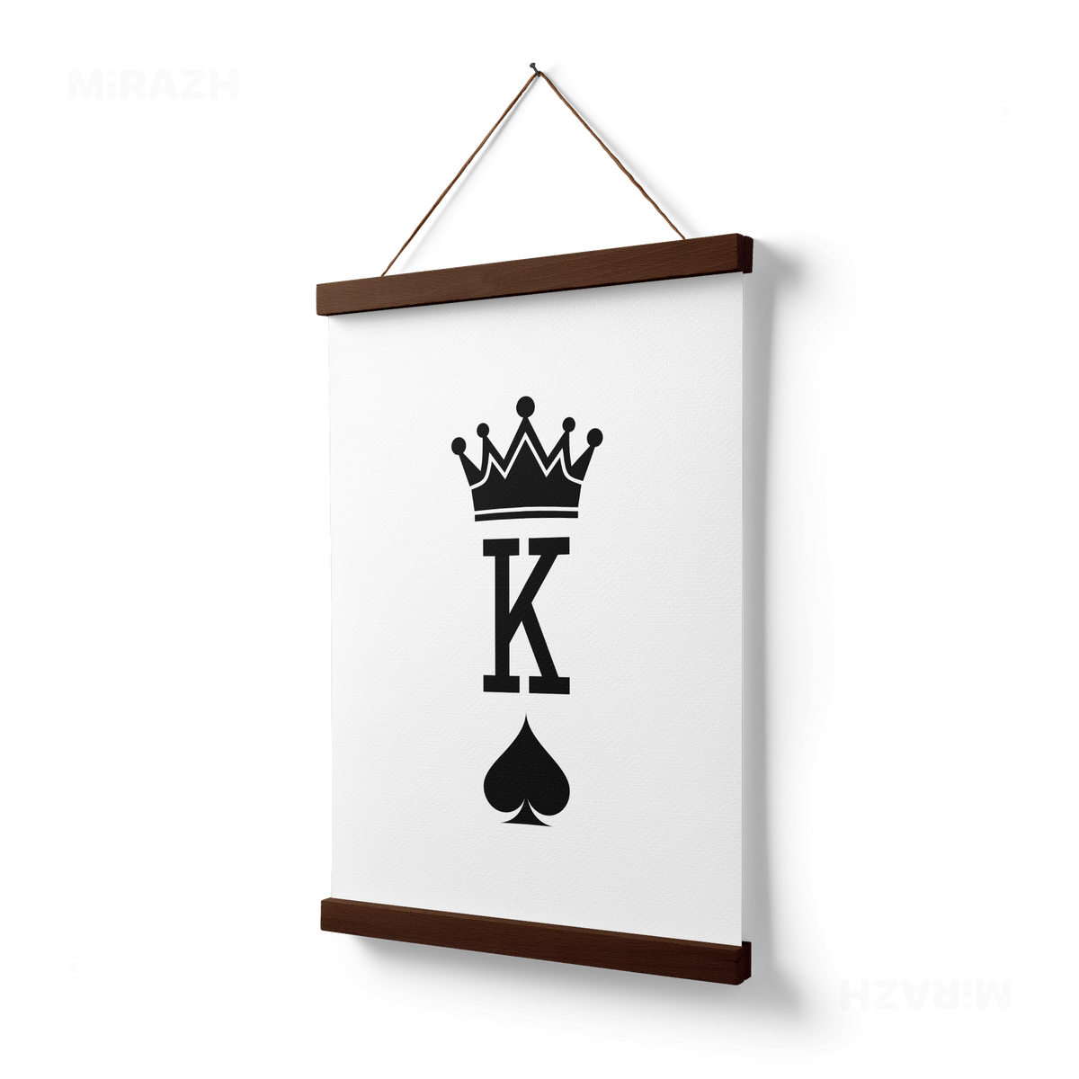 KingOfSpades Magnetic Hanger Poster 03 Dark Wood