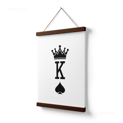 KingOfSpades Magnetic Hanger Poster 03 Dark Wood