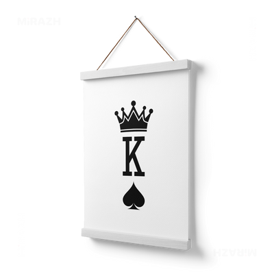 KingOfSpades Magnetic Hanger Poster 03 White Wood
