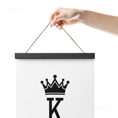 KingOfSpades Magnetic Hanger Poster 05 Black Wood