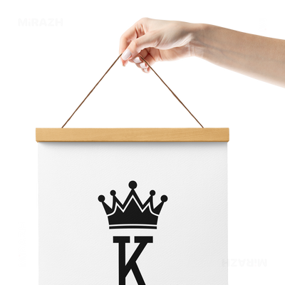 KingOfSpades Magnetic Hanger Poster 05 Natural Wood