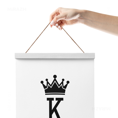 KingOfSpades Magnetic Hanger Poster 05 White Wood