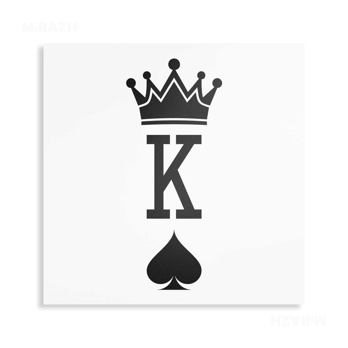 KingOfSpades Metallic Print 04 Aluminum