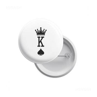 KingOfSpades Pin Buttons 01 Round