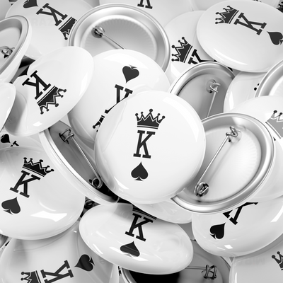 KingOfSpades Pin Buttons 06 Round