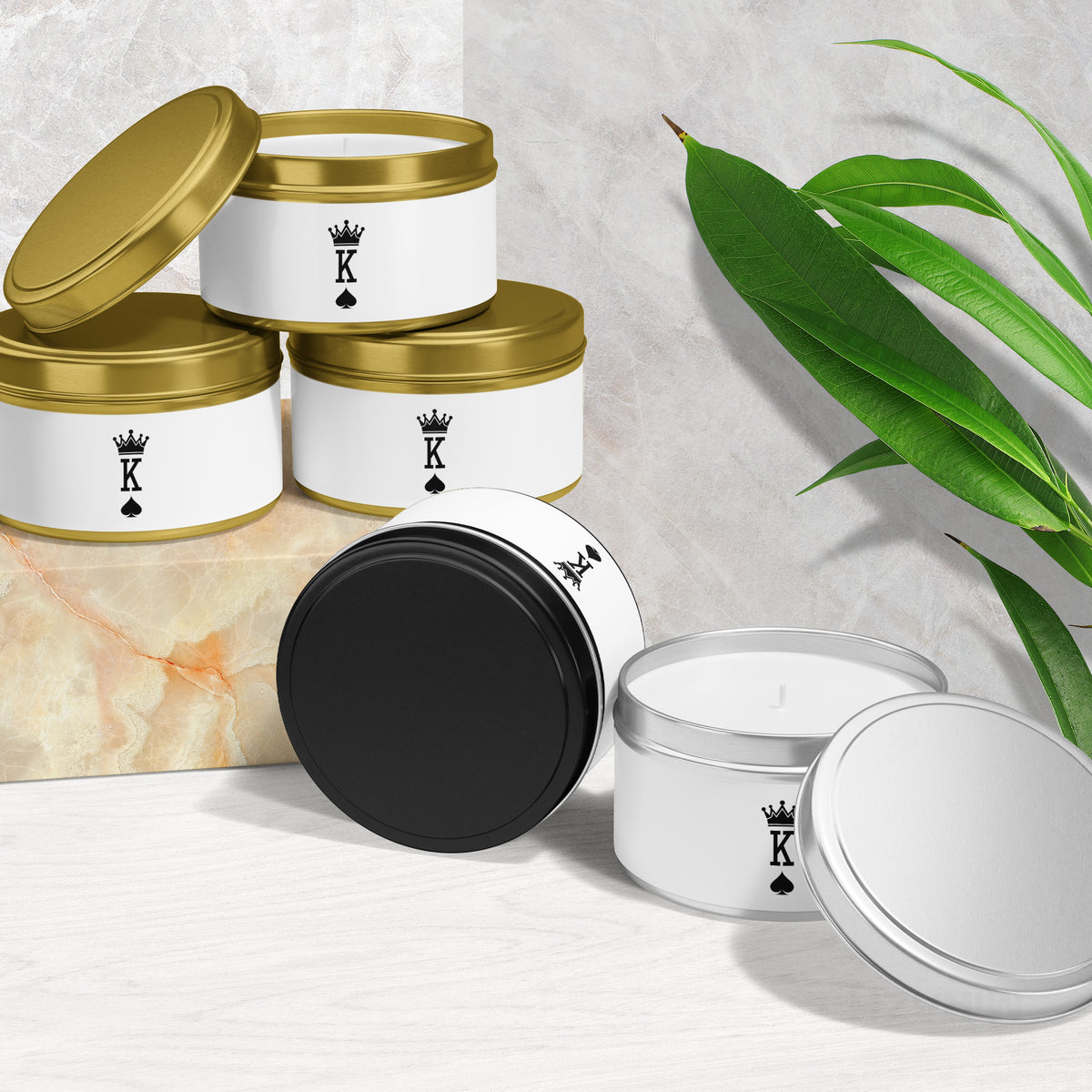 KingOfSpades Tin Candle 02 Gold
