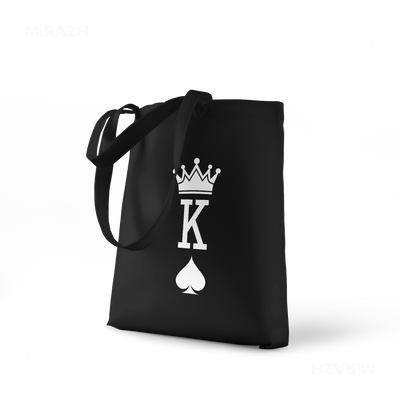 KingOfSpades Tote Bags 01 Black