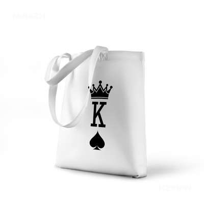 KingOfSpades Tote Bags 01 White