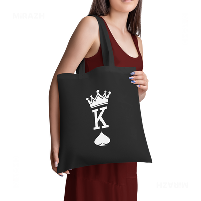 KingOfSpades Tote Bags 02 Black