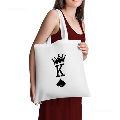 KingOfSpades Tote Bags 02 White