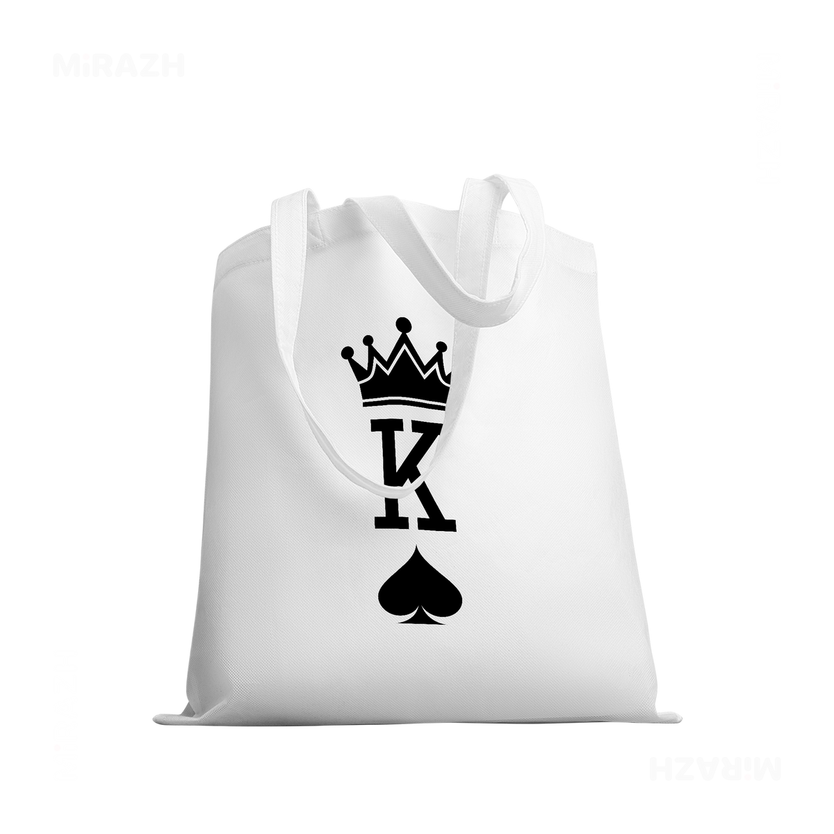 KingOfSpades Tote Bags 03 White