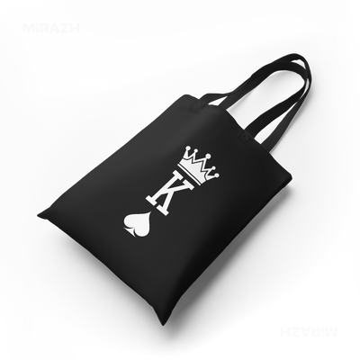 KingOfSpades Tote Bags 04 Black