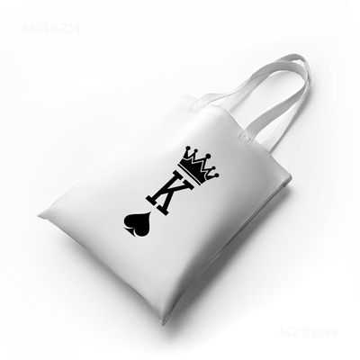 KingOfSpades Tote Bags 04 White