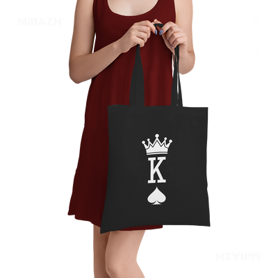 KingOfSpades Tote Bags 05 Black