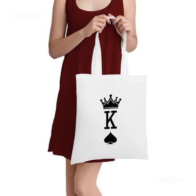 KingOfSpades Tote Bags 05 White