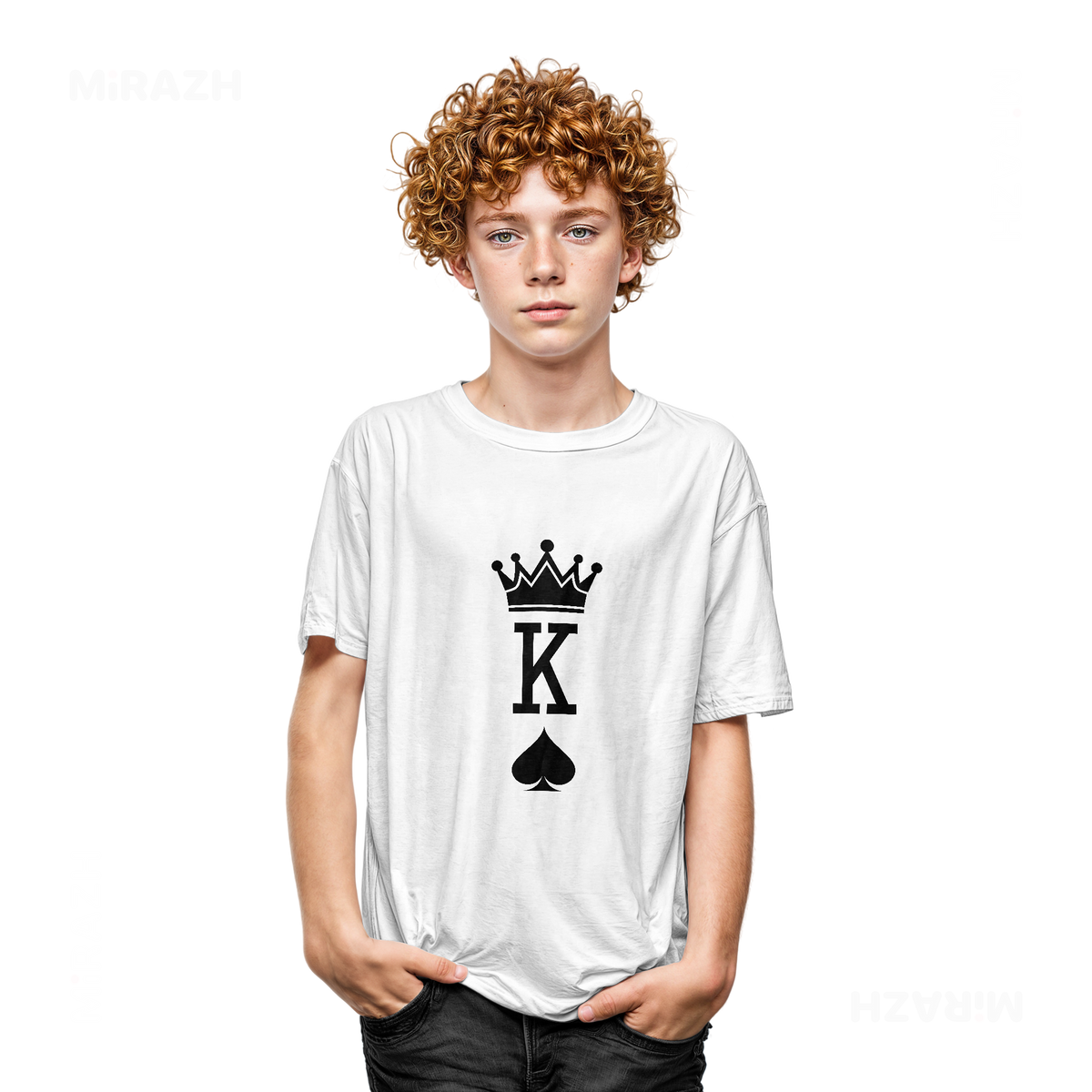 KingOfSpades Youth T Shirt 05 White
