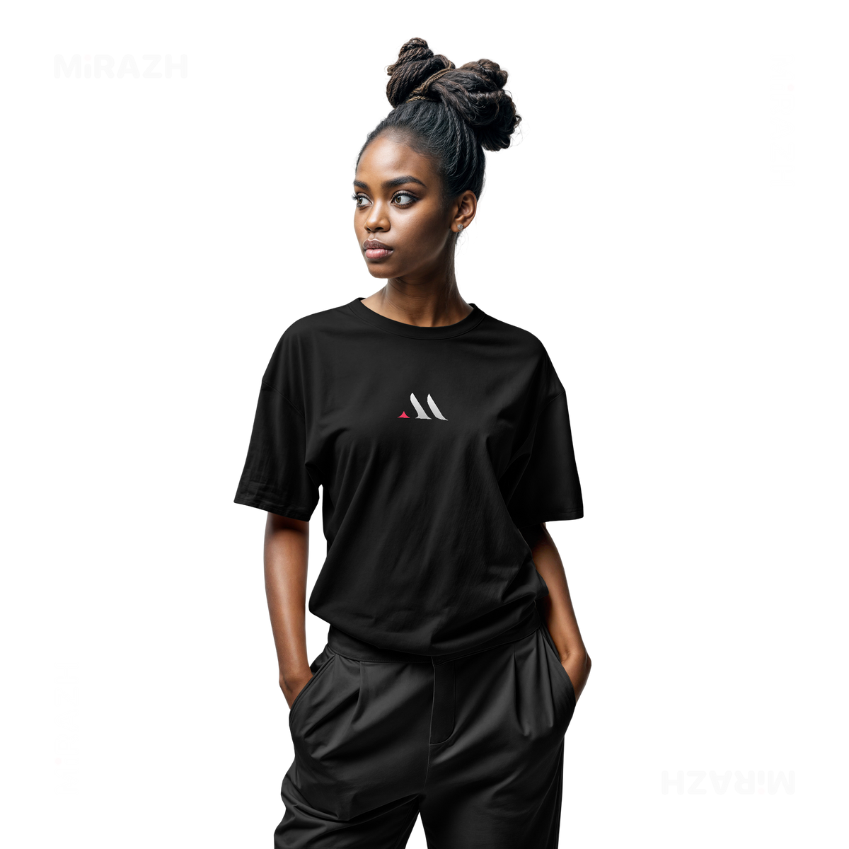 MiRAZHMark Adult T Shirt 04 Black