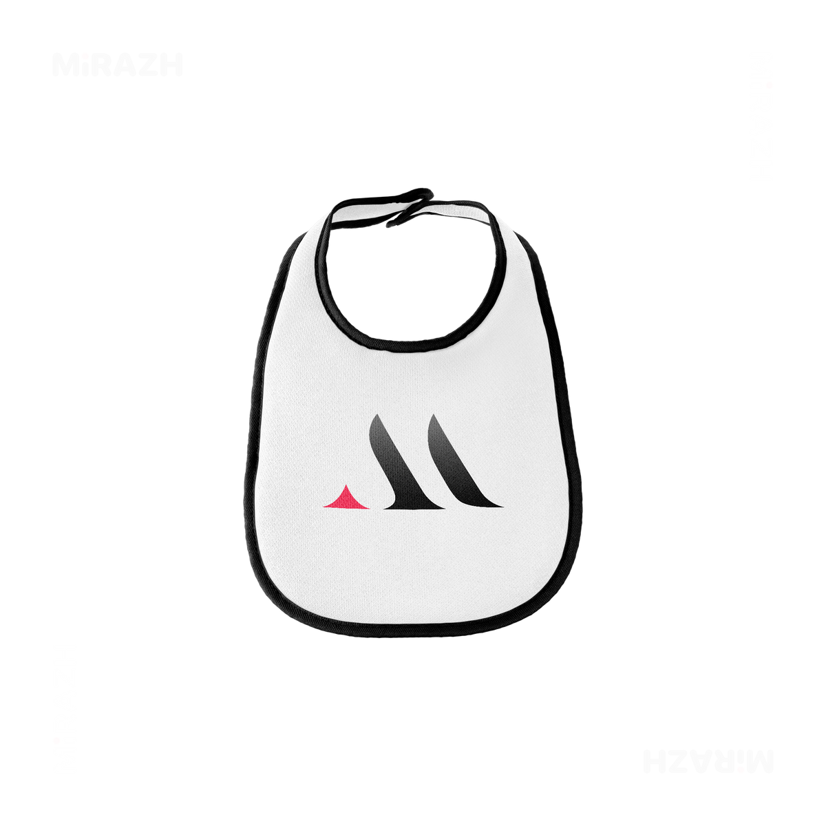 MiRAZHMark Baby Bibs 01 White Black