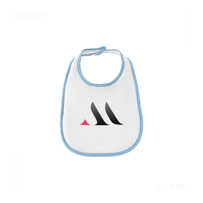 MiRAZHMark Baby Bibs 01 White Lightblue