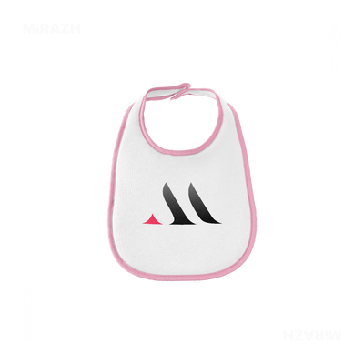 MiRAZHMark Baby Bibs 01 White Pink
