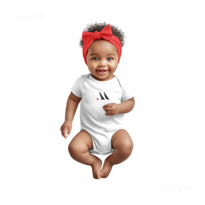 MiRAZHMark Baby Onesies 04 White