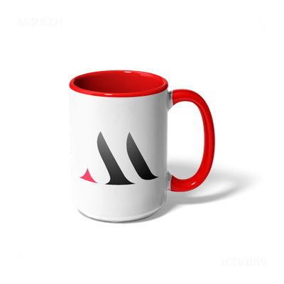 MiRAZHMark Ceramic Mug 01 White Red