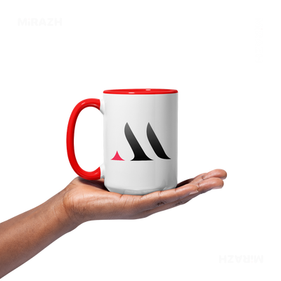 MiRAZHMark Ceramic Mug 03 White Red