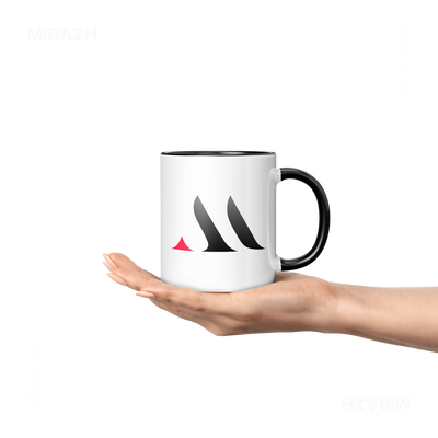 MiRAZHMark Ceramic Mug 04 White Black
