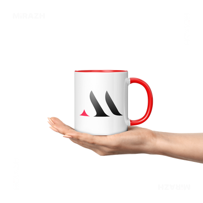 MiRAZHMark Ceramic Mug 04 White Red