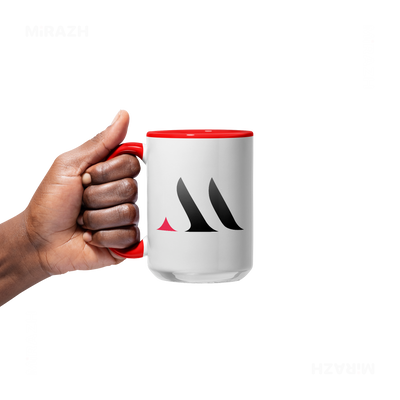 MiRAZHMark Ceramic Mug 05 White Red