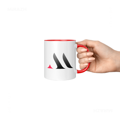MiRAZHMark Ceramic Mug 06 White Red