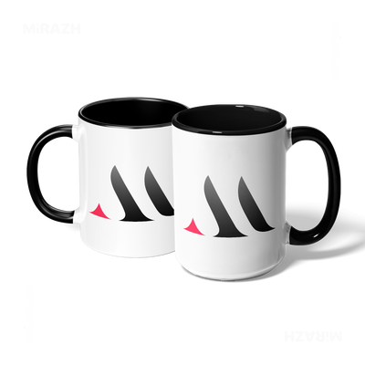 MiRAZHMark Ceramic Mug 07 White Black