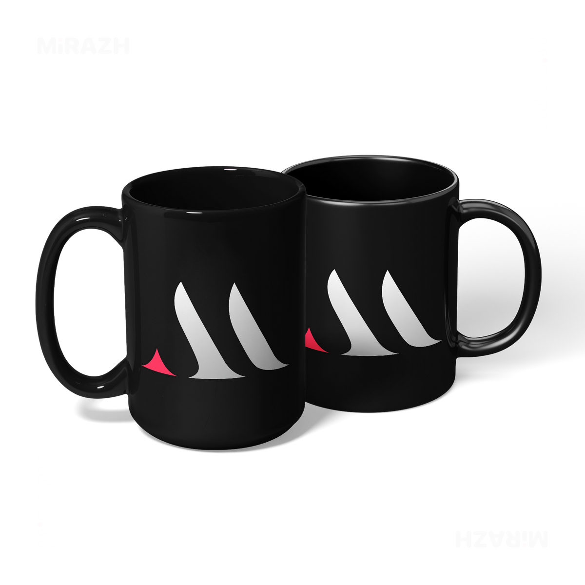 MiRAZHMark Ceramic Mug 08 Black
