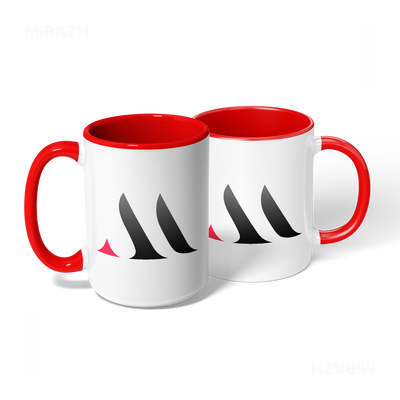 MiRAZHMark Ceramic Mug 08 White Red