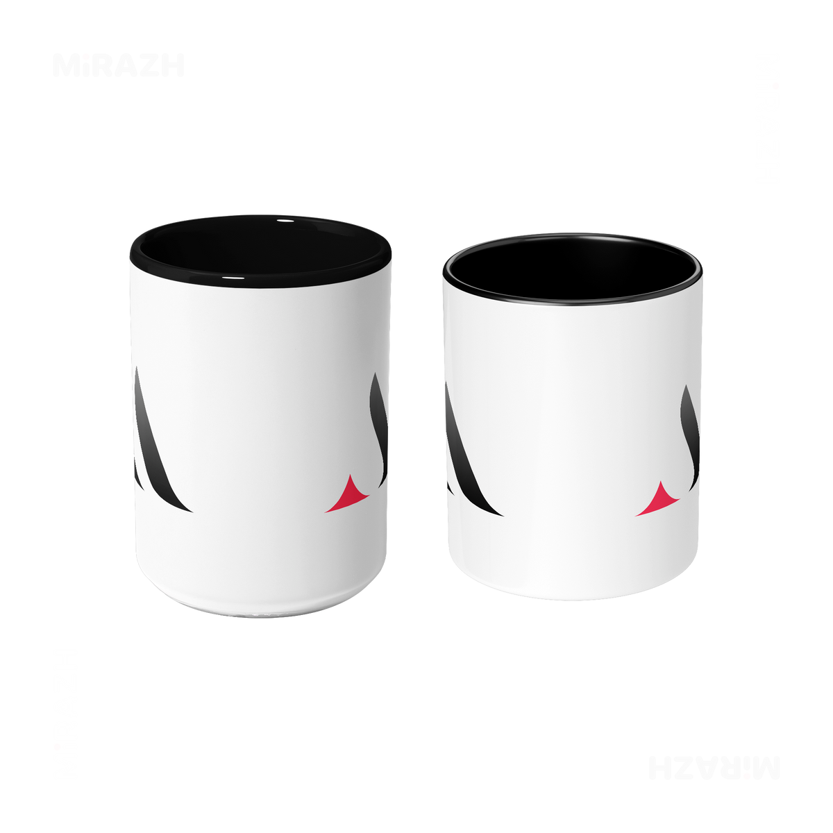 MiRAZHMark Ceramic Mug 09 White Black