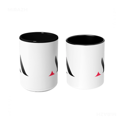 MiRAZHMark Ceramic Mug 09 White Black