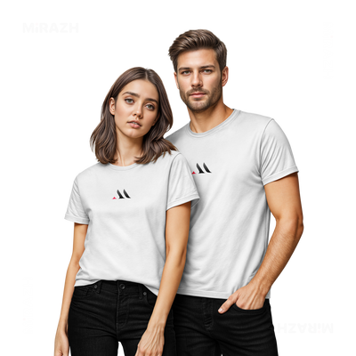 MiRAZHMark Couple T Shirt 02 White