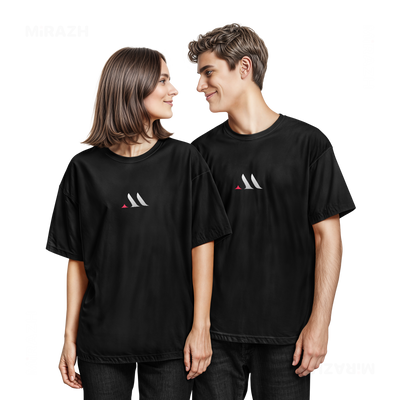 MiRAZHMark Couple T Shirt 05 Black