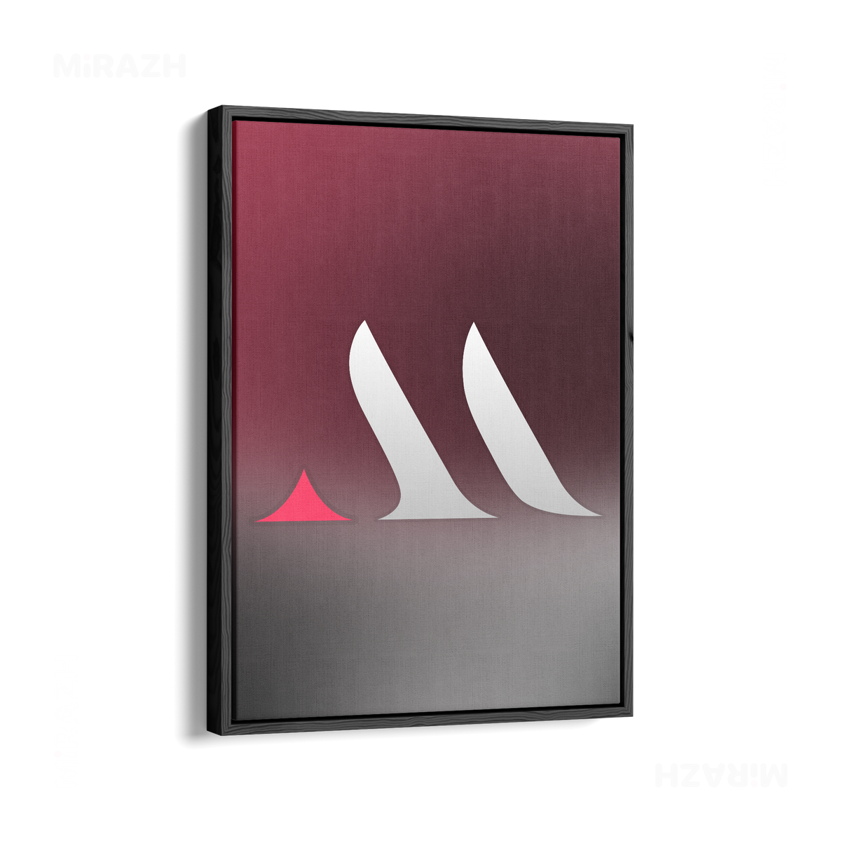 MiRAZHMark Framed Canvas 01 Black Wood